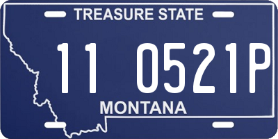 MT license plate 110521P