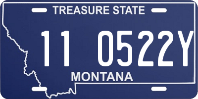 MT license plate 110522Y