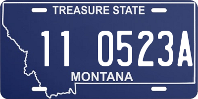 MT license plate 110523A