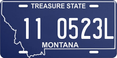 MT license plate 110523L