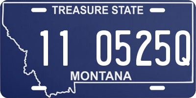 MT license plate 110525Q