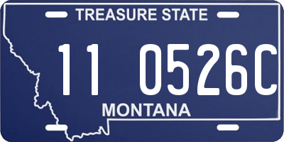 MT license plate 110526C