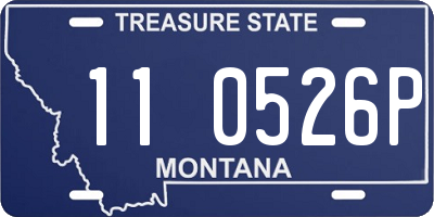 MT license plate 110526P