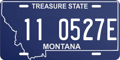 MT license plate 110527E