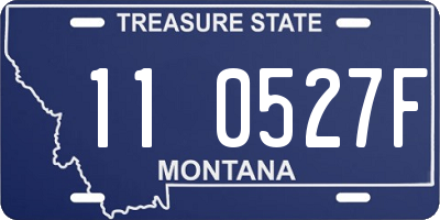 MT license plate 110527F