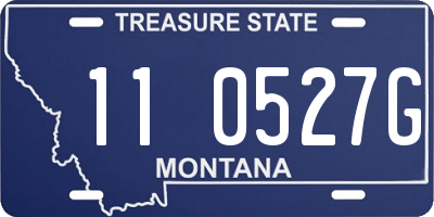 MT license plate 110527G