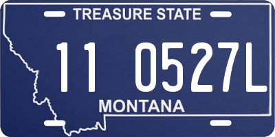 MT license plate 110527L