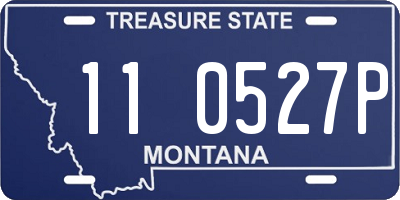 MT license plate 110527P