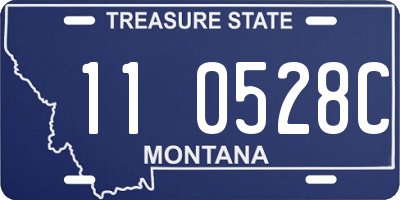 MT license plate 110528C