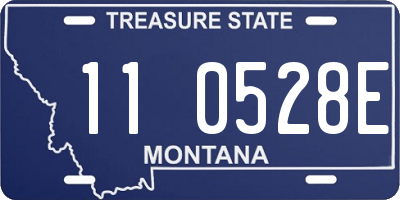 MT license plate 110528E