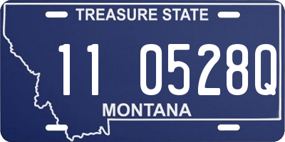 MT license plate 110528Q