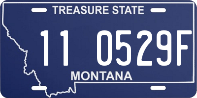 MT license plate 110529F