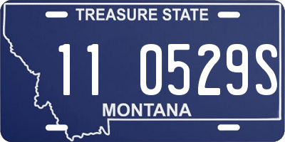 MT license plate 110529S