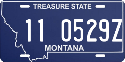 MT license plate 110529Z