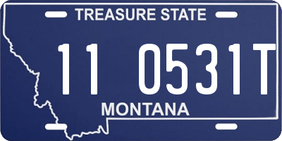 MT license plate 110531T