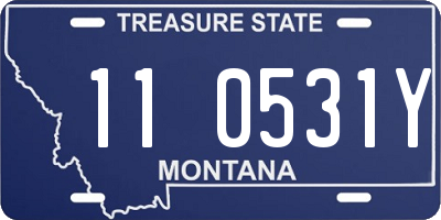 MT license plate 110531Y