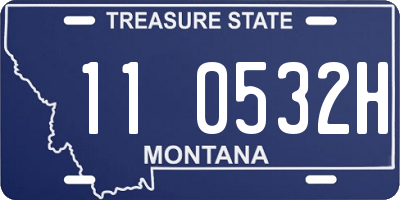 MT license plate 110532H