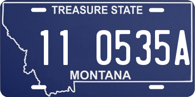 MT license plate 110535A