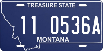 MT license plate 110536A