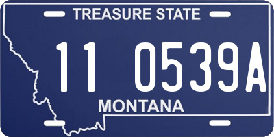 MT license plate 110539A
