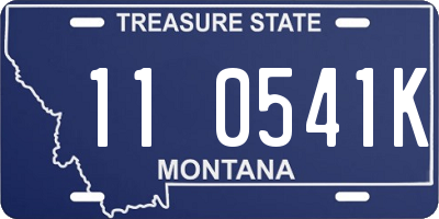 MT license plate 110541K