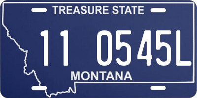 MT license plate 110545L