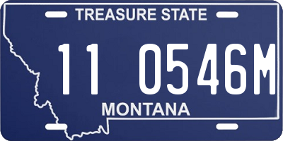 MT license plate 110546M