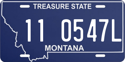 MT license plate 110547L