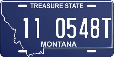 MT license plate 110548T