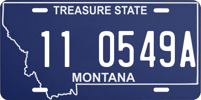 MT license plate 110549A