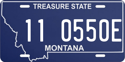 MT license plate 110550E