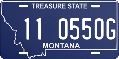 MT license plate 110550G