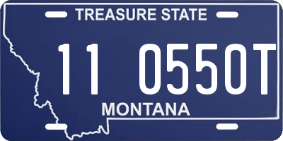 MT license plate 110550T