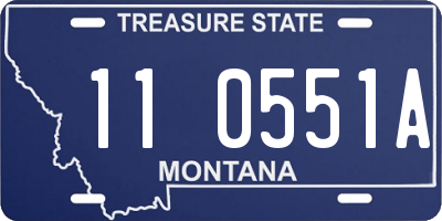 MT license plate 110551A