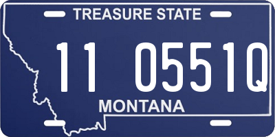 MT license plate 110551Q