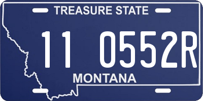 MT license plate 110552R