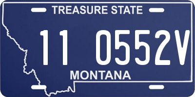 MT license plate 110552V