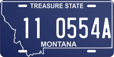 MT license plate 110554A