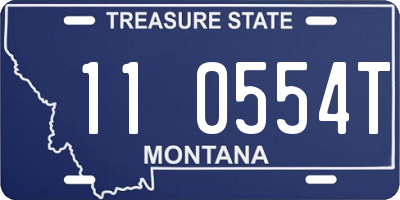 MT license plate 110554T