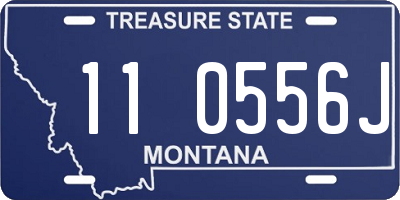 MT license plate 110556J