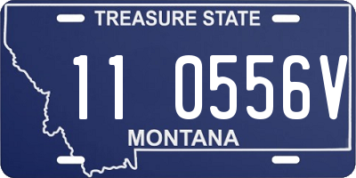 MT license plate 110556V