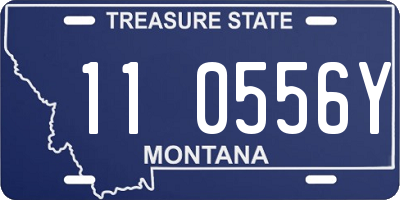 MT license plate 110556Y