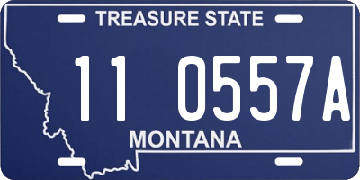 MT license plate 110557A