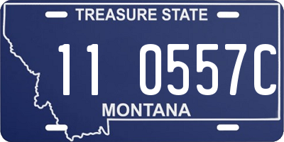 MT license plate 110557C