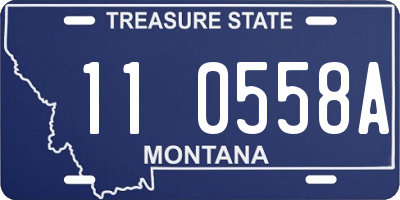 MT license plate 110558A