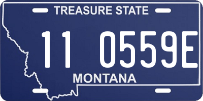 MT license plate 110559E