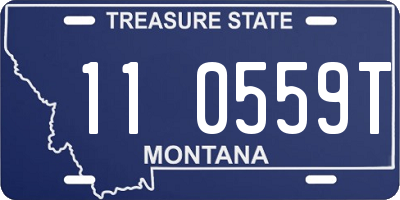 MT license plate 110559T