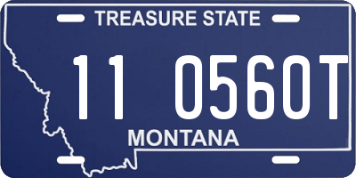 MT license plate 110560T