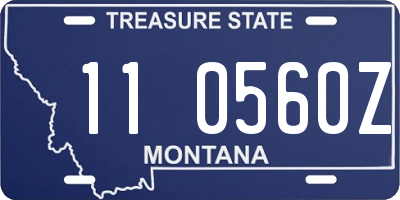 MT license plate 110560Z