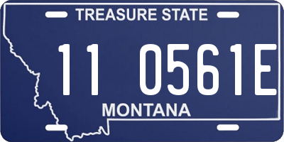 MT license plate 110561E